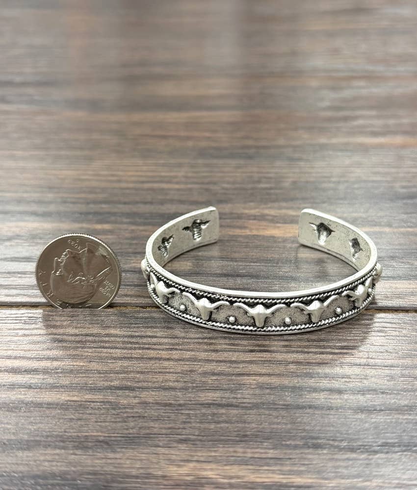 Western Longhorn Cuff Bracelet