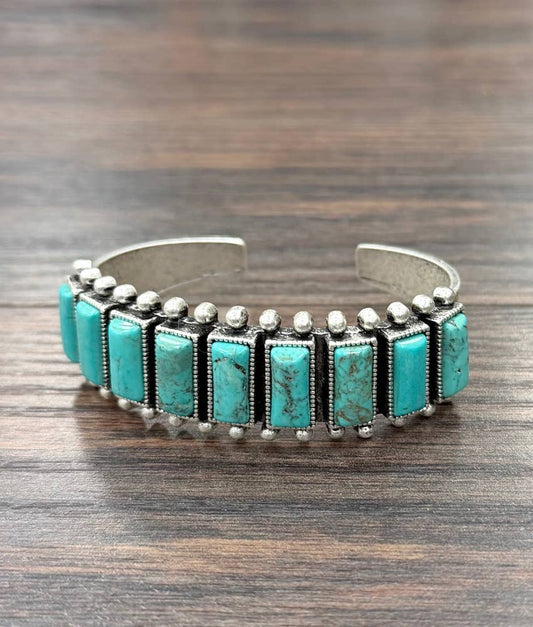 Western Turquoise Cuff Bracelet