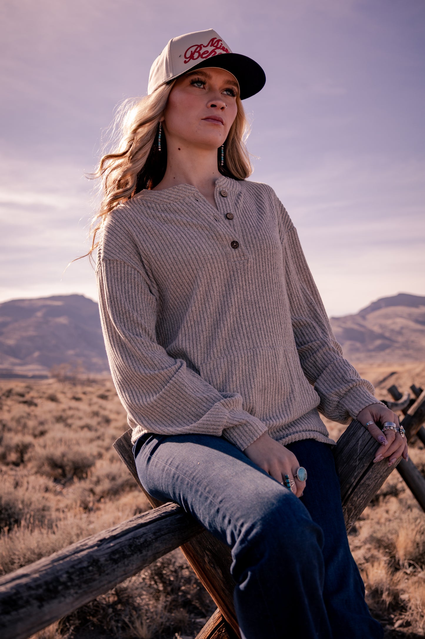 Ribbed Oversized Textured Top