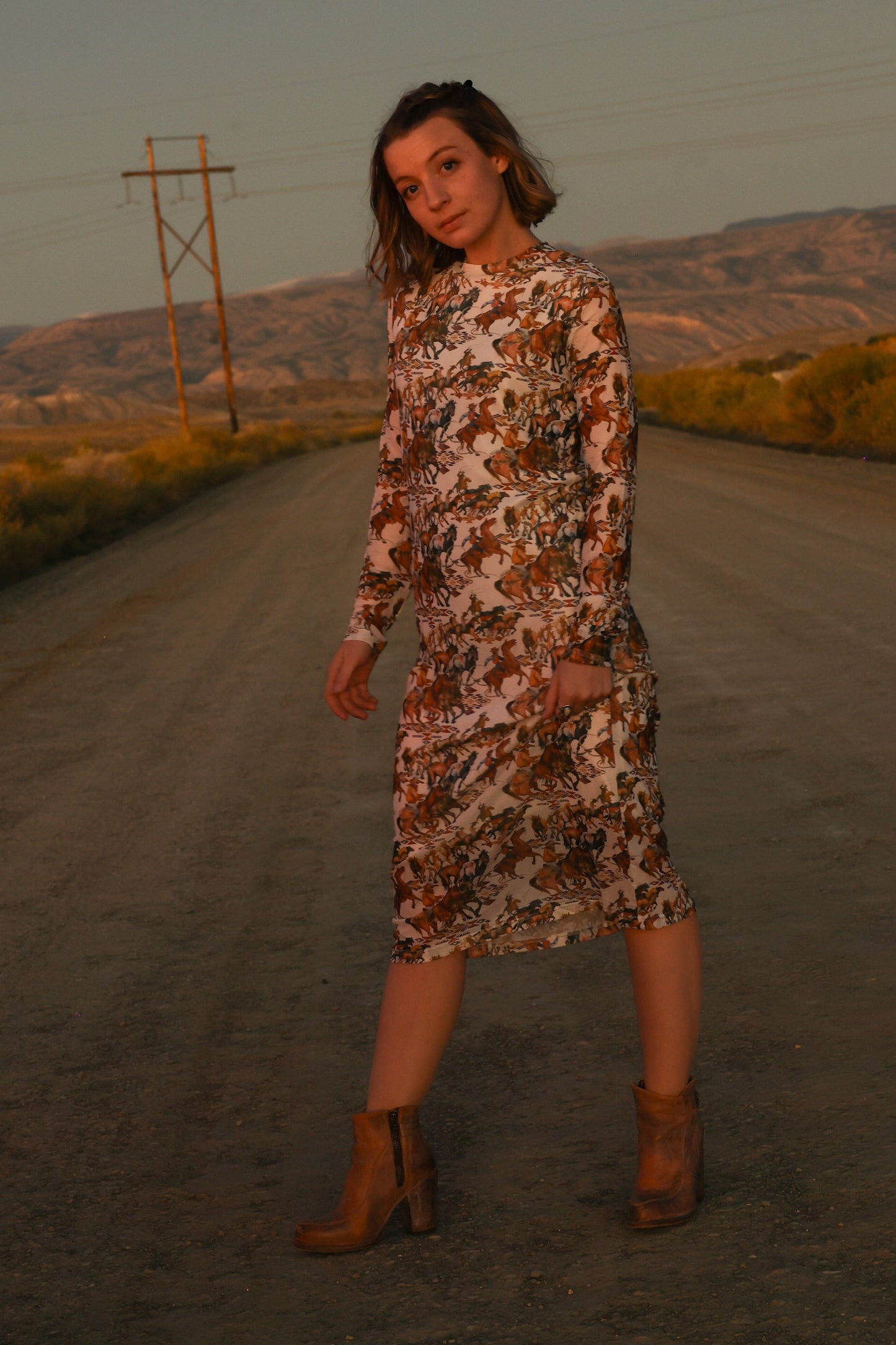 Buckaroo Mesh Sheath Dress