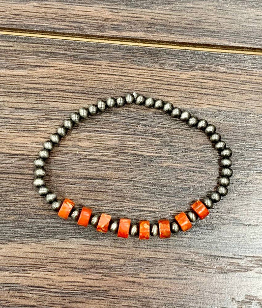 6mm Rondelle Gemstone Stretch Bracelet
