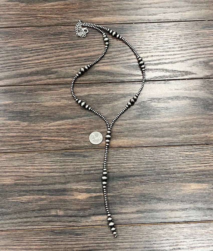 739367, 31" Western Bead Tassel Y-Necklace
