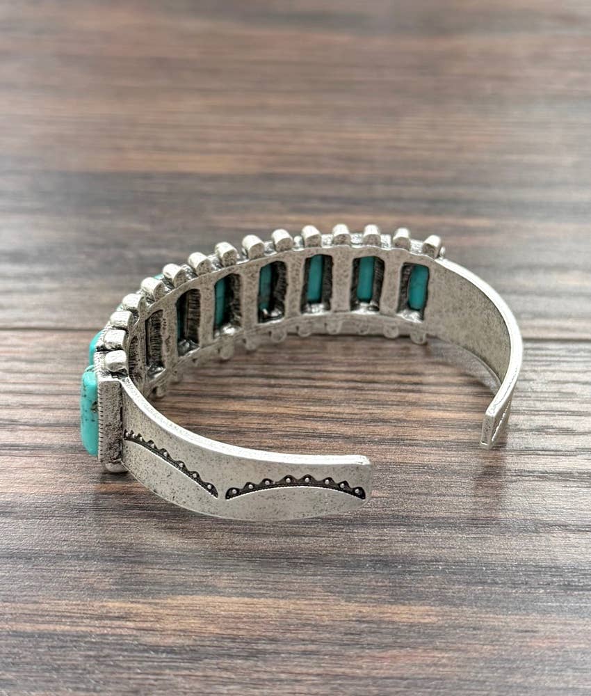 Western Turquoise Cuff Bracelet