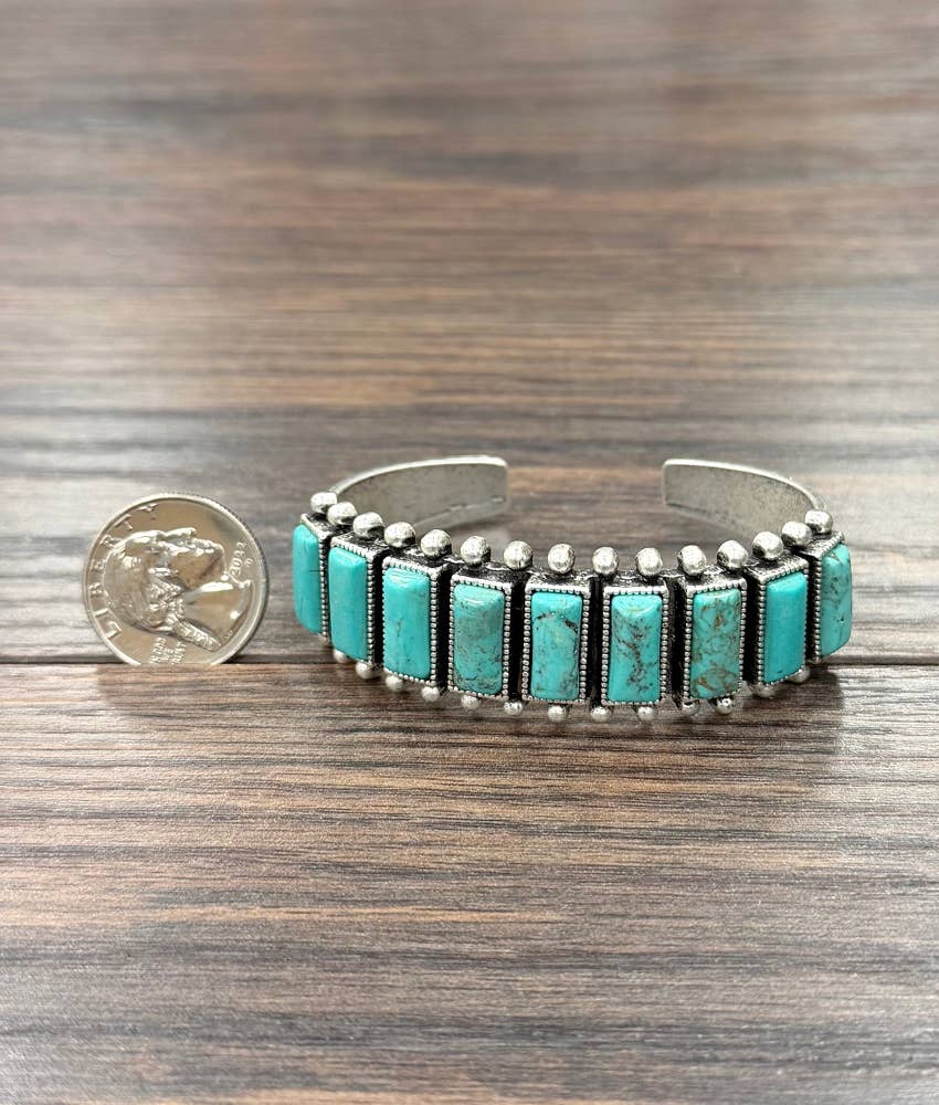 Western Turquoise Cuff Bracelet