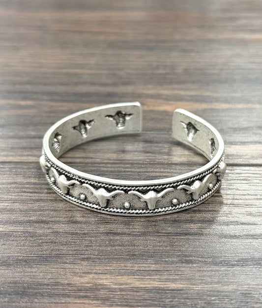 Western Longhorn Cuff Bracelet