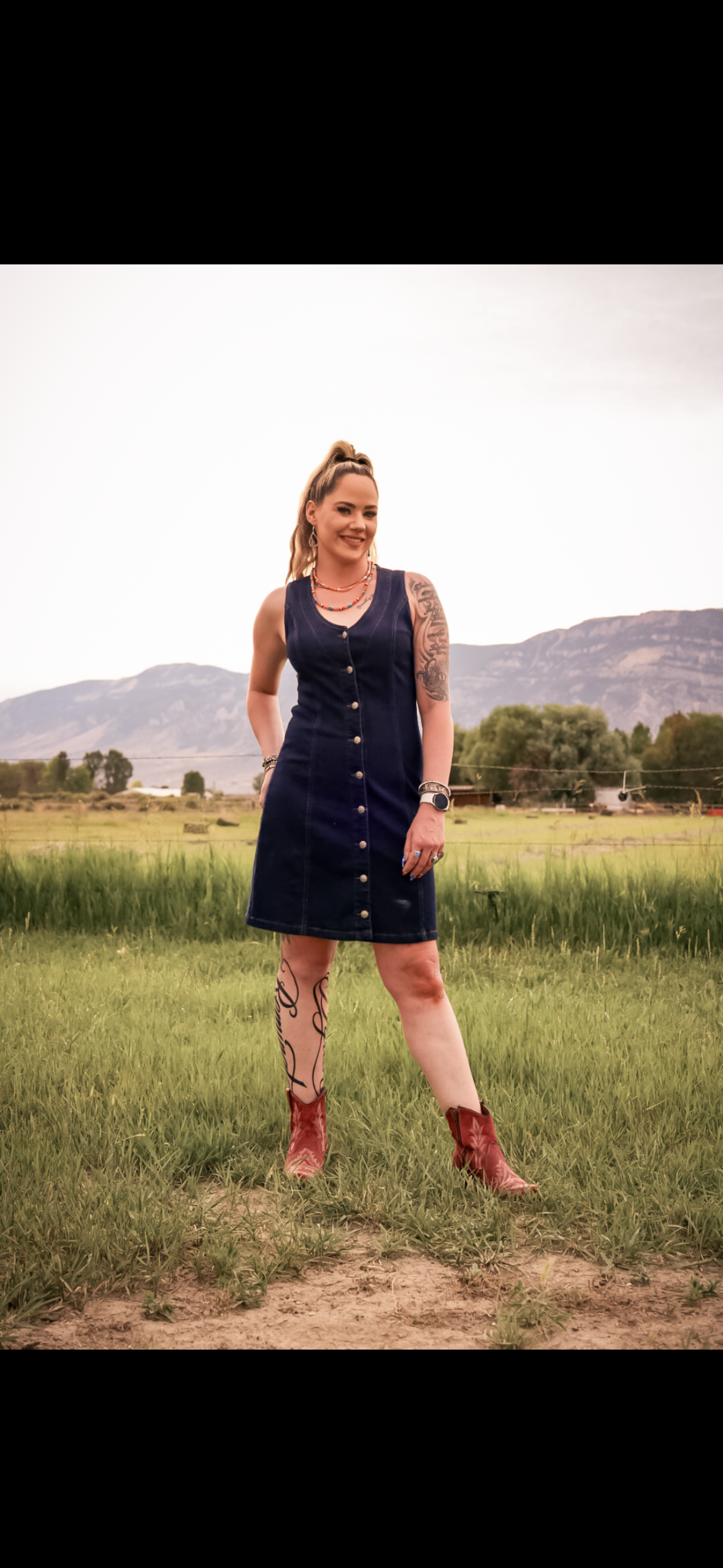 Denim Button Down Dress