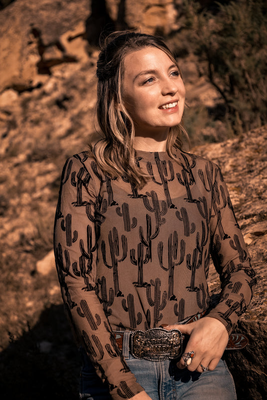 All About Cactus 3D Mesh Top