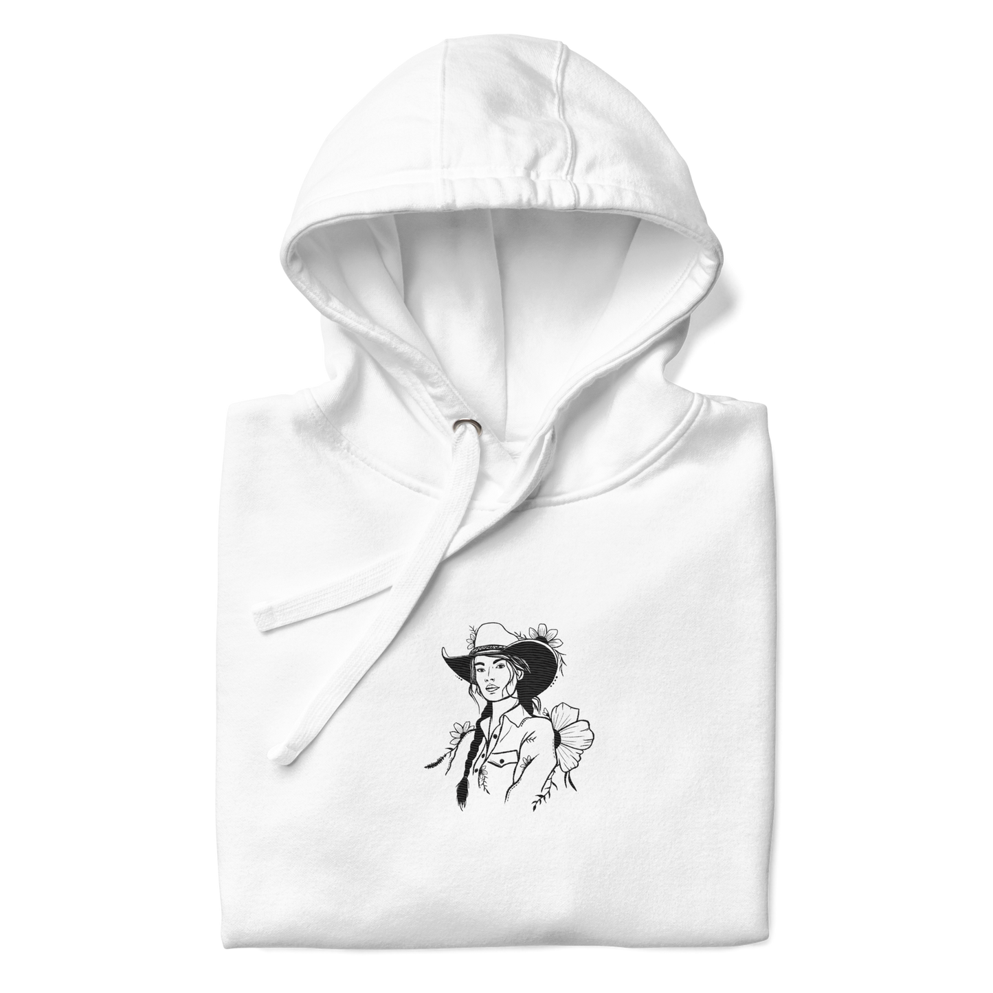 Embroidered Leave Her Wild Hoodie