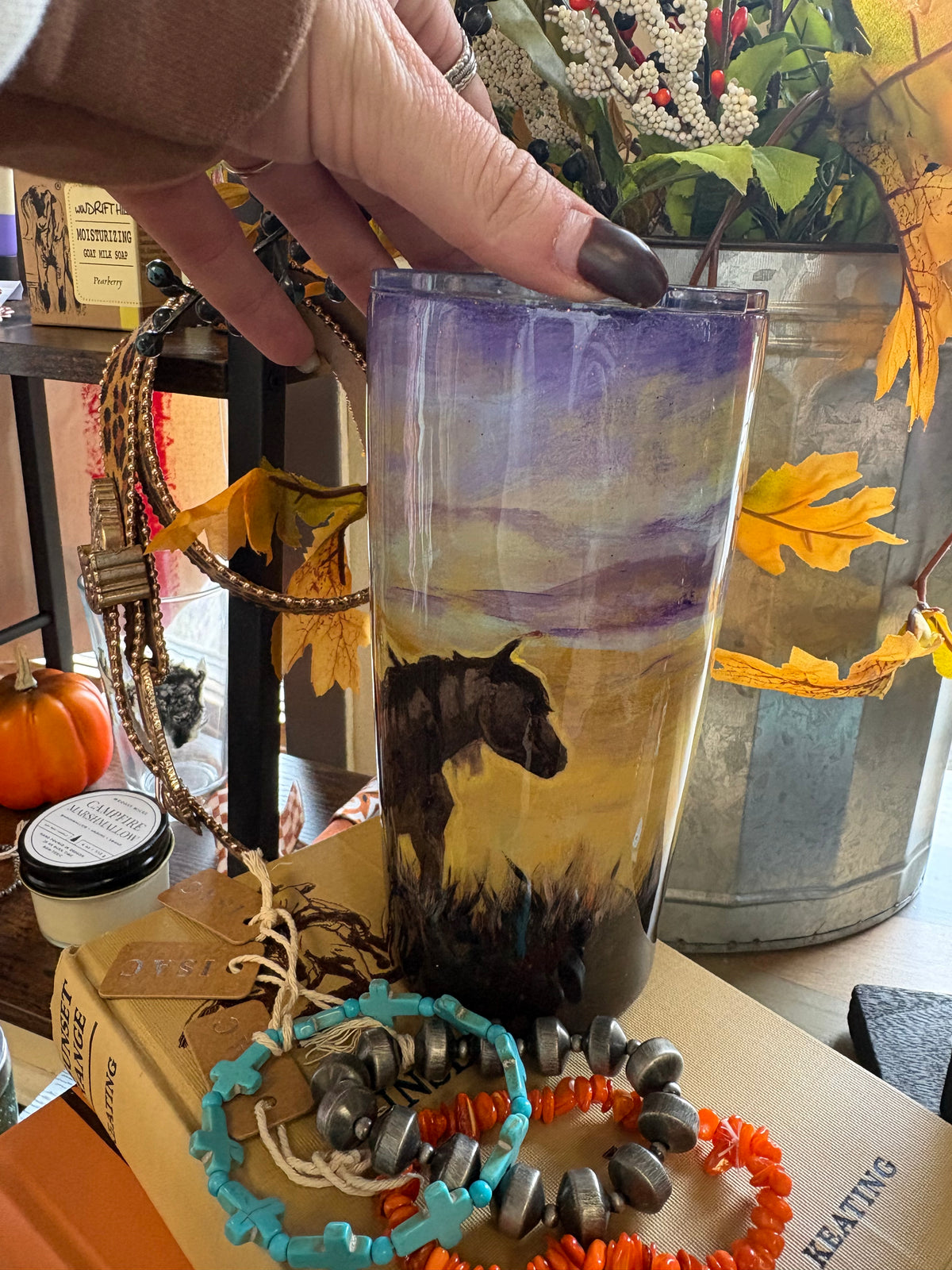 BW Hand Painted Tumblers