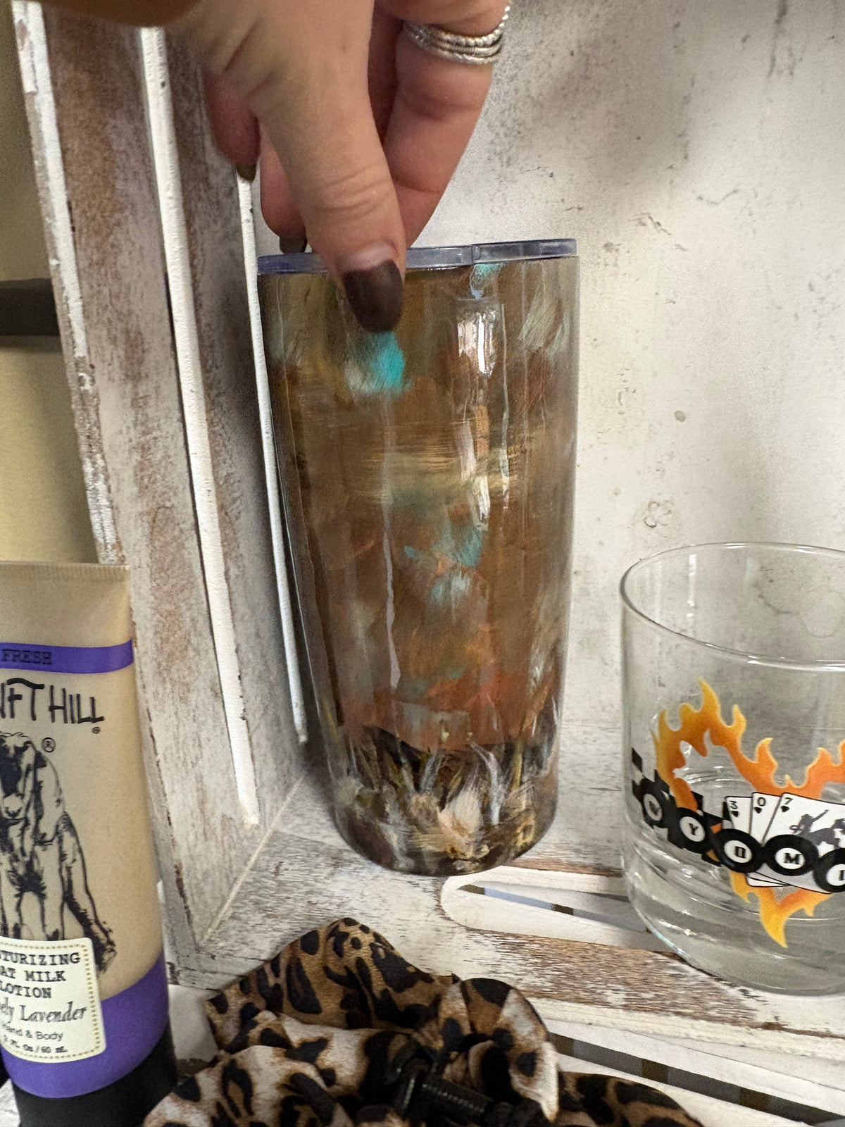 BW Hand Painted Tumblers