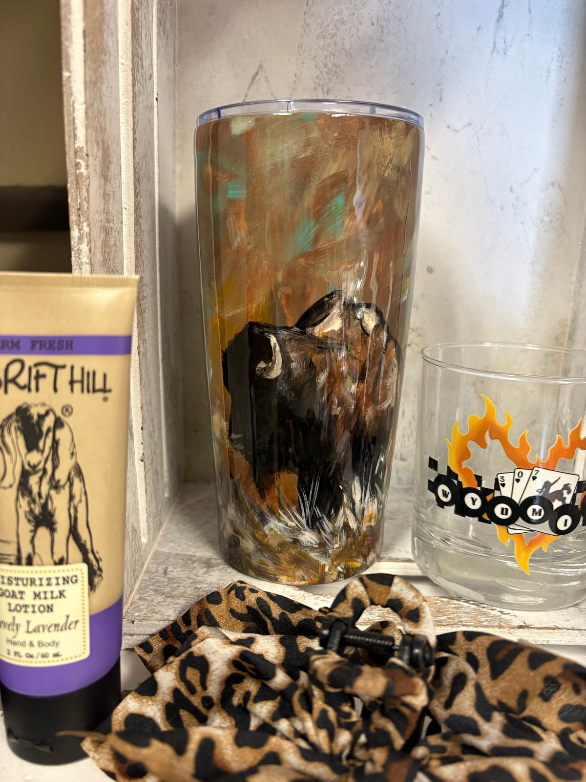 BW Hand Painted Tumblers
