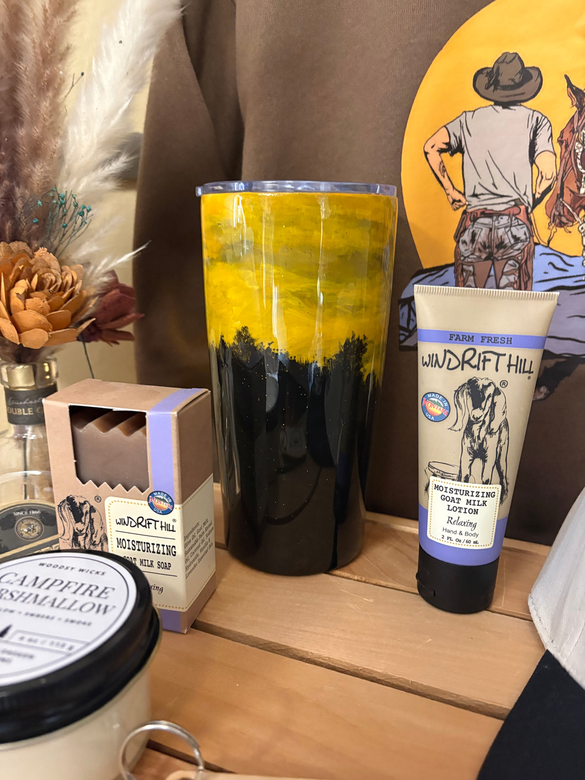BW Hand Painted Tumblers