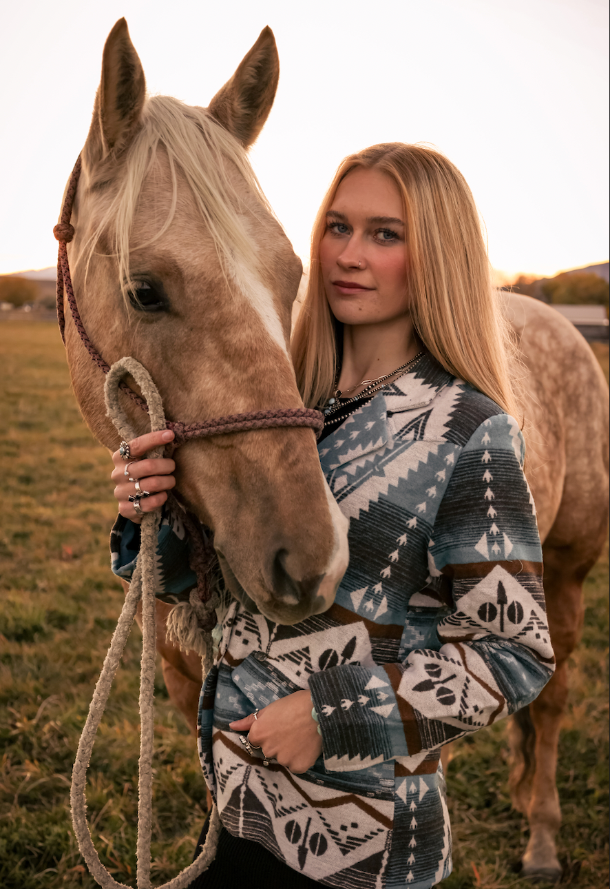 Turquoise Aztec Blazer