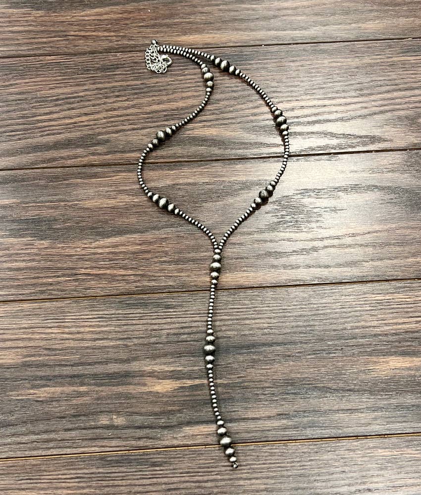 739367, 31" Western Bead Tassel Y-Necklace
