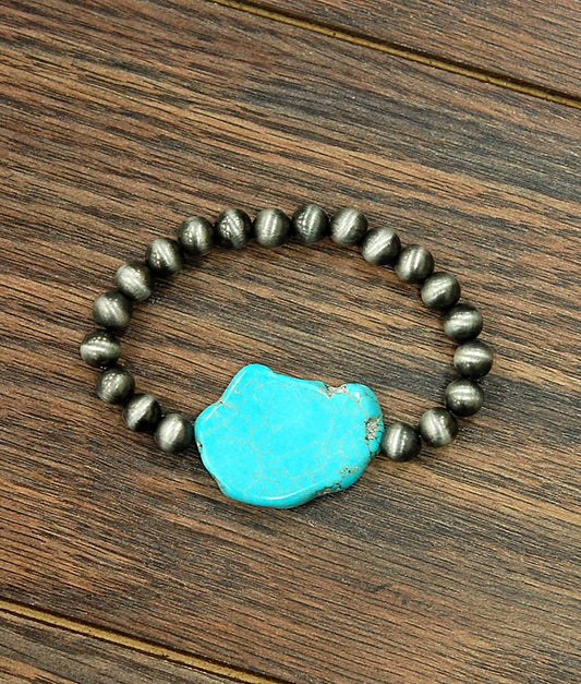 Western Slab Stretch Bracelet