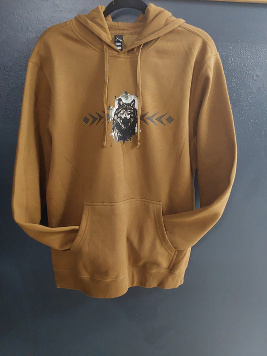 Hand Drawn Wolf Hoodie