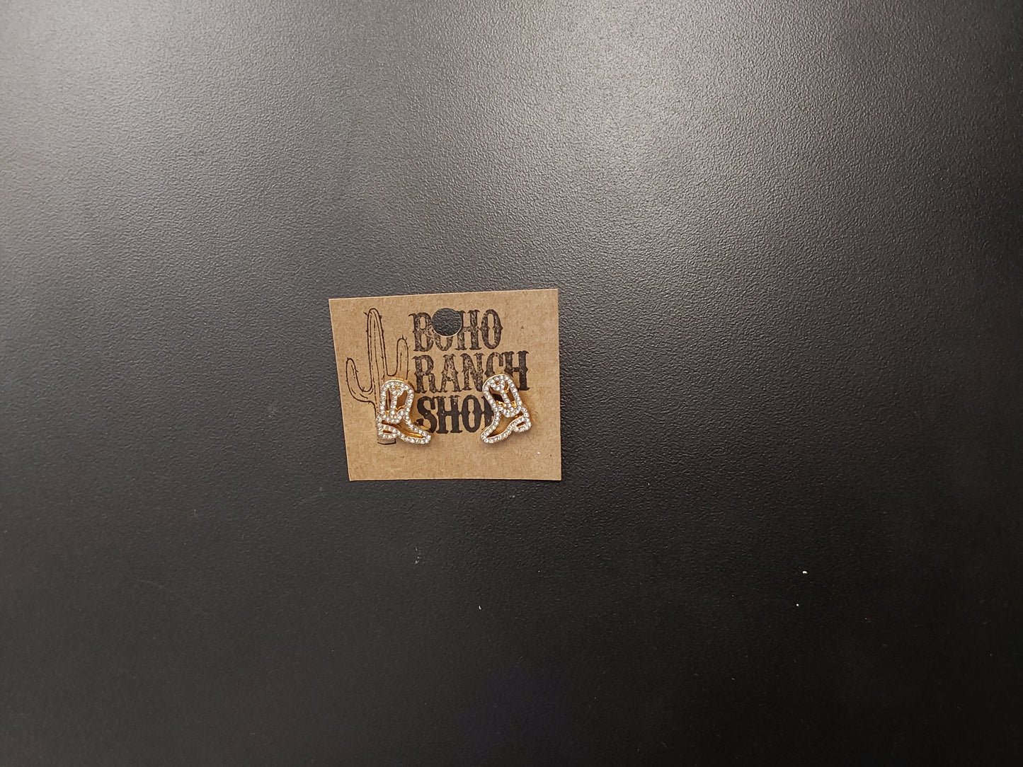 Gold Cowboy Boot Earrings