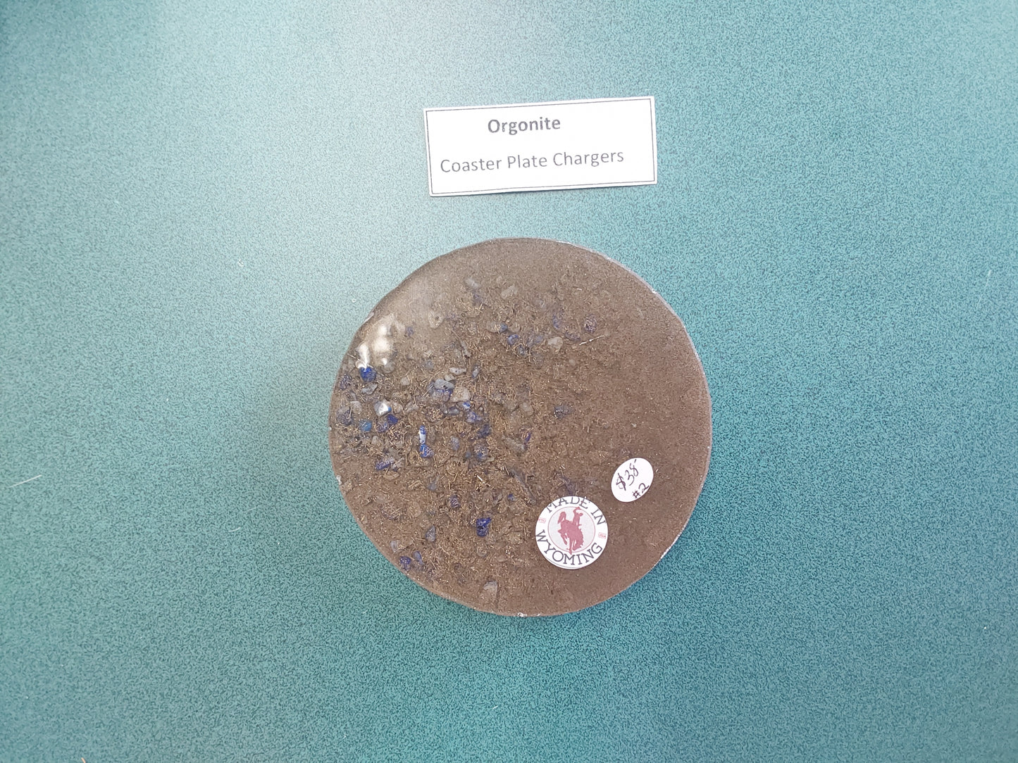 Sparkly Skull Orgonite Coaster