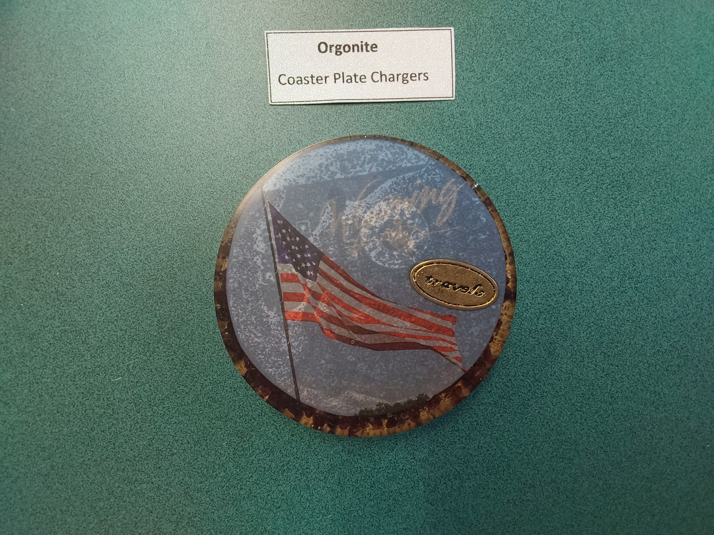 Wyoming Orgonite Coaster